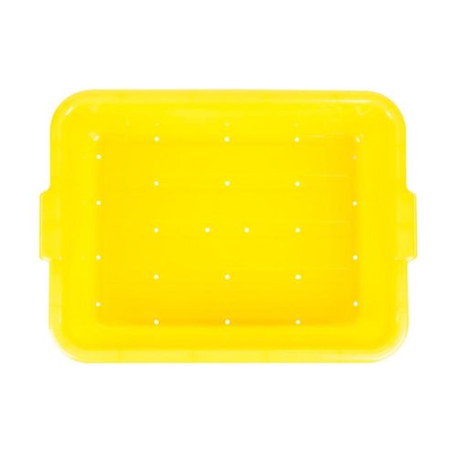 Vollrath Traex® Colour-Mate Yellow Perforated Drain Box 5-inch - 2