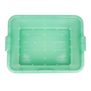 Vollrath Traex® Colour-Mate Green Perforated Drain Box 7-inch - 3