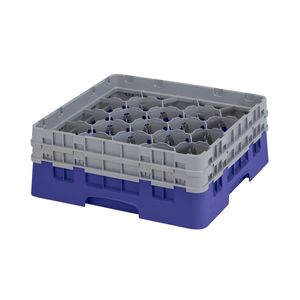 Cambro H133mm Navy 20 Compartment Camrack - 1