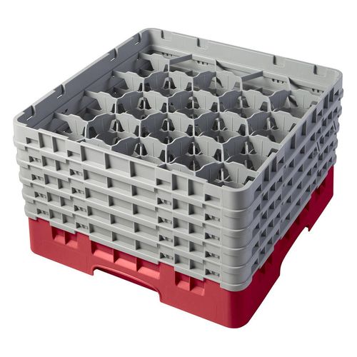 Cambro H257mm Red 20 Compartment Camrack - 1