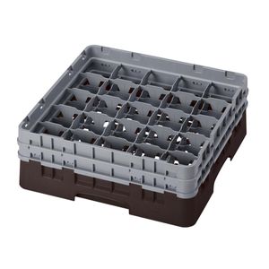 Cambro H133mm Brown 25 Compartment Camrack - 1