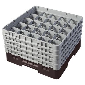 Cambro H257mm Brown 25 Compartment Camrack - 1