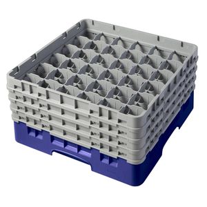 Cambro H215mm Navy Blue 36 Compartment Camrack - 1