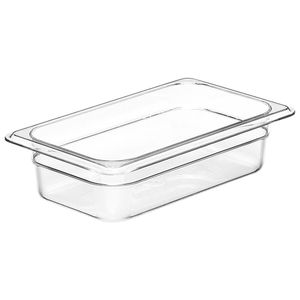 Cambro 65mm Deep 1/4 Clear Polycarbonate GN Pan - 1