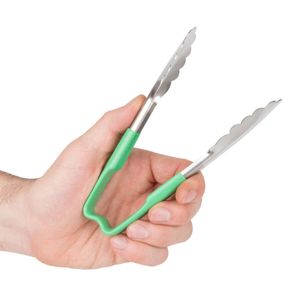 Vollrath Green One-piece Kool-Touch Utility Grip Tong 152mm - 3