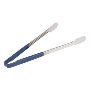 Vollrath Blue One-piece Kool-Touch Utility Grip Tong 406mm - 1