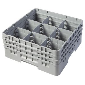 Cambro H174mm Grey 9 Compartment Camrack - 1