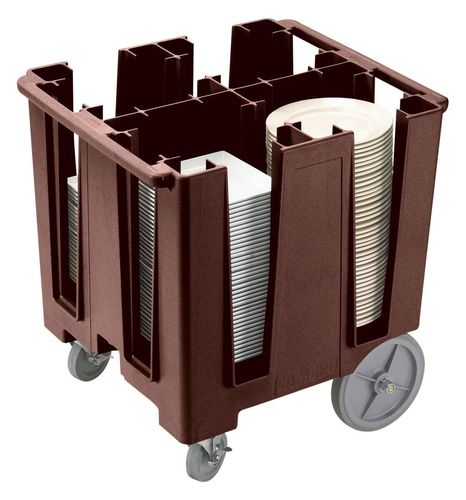 Cambro Dark Brown Larger Versa Dish Caddy - 1