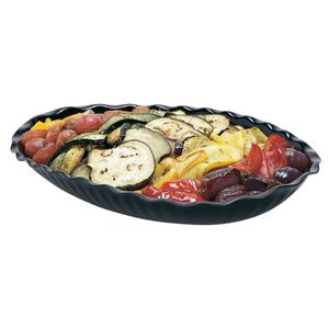 Cambro 3.2L Black Deli Platter - 1