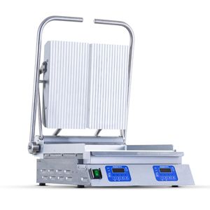 Prince Castle NCG14 Dual Flat/Ribbed MultiFlex Contact Grill - 1