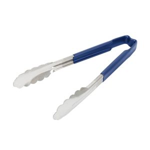 Vollrath Blue One-piece Kool-Touch Utility Grip Tong 241mm - 1