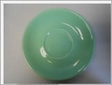 Genware Porcelain Green Saucer 16cm/ 6.25 (Pack of 6) - 182115GR - 3
