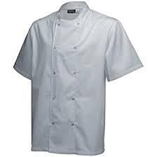 Basic Stud Jacket (Short Sleeve) White S Size - NJ18-S - 3
