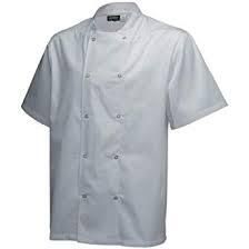 Basic Stud Jacket (Short Sleeve) White M Size - NJ18-M - 3