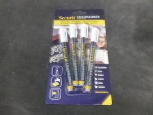 Chalkmarkers 4 Pack White Small - SMA100-V4-WT - 3