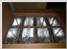 Galvanised Steel Rectangular Table Caddy 24.5x15.5x12.5cm - GSTC2415 - 6