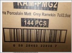 Terra Porcelain Matt Grey Ramekin 7cl/ 2.5oz (Pack of 12) - RAM-PMG2 - 8