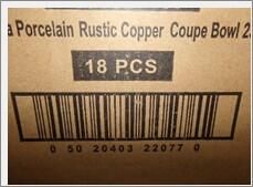 Terra Porcelain Rustic Copper Coupe Bowl 23cm (Pack of 6) - CB-PRC23 - 16