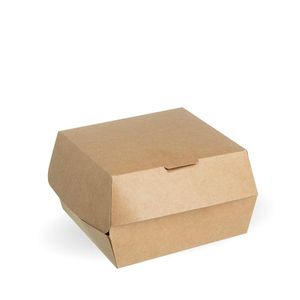 BioPak Kraft Burger Boxes (Pack of 600) - BB-BURGER-CLAM - 1
