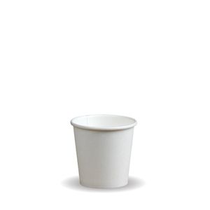BioPak 4oz White Compostable Single Wall Cup (Pack of 1,000) - BC-4-W-UK - 3