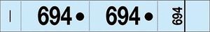 Cloakroom Tickets Blue (x50) - 010464 - 1