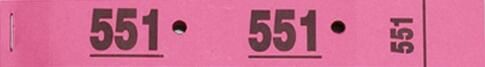 Cloakroom Tickets Pink (x50) - 010469 - 1