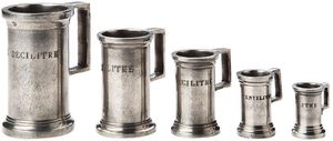 Set Of 5 Tin Spirits Measures - 020392 - 1