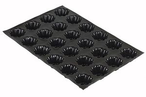 Flexipan Mould Tray 60x40 24 Fluted Mini-brioches 7.8cm - 336063 - 3