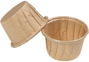 Box Of 100 Greaseproof Paper Liners Ecru No. 11, Ø 54 X H 40 Mm 10 Cl - 923229 - 1