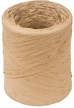 200 M Reel Of Polypropylene Raffia 15 Mm, Beige - 952103 - 1