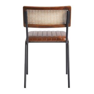 Savanna Leather Side Chair Pecan Brown - JM480 - 3