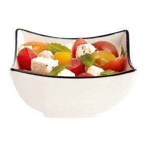 Arcoroc Appetizer Ludico Deep Square Bowls Black Line 90mm (24 Pack) - JK528 - 3