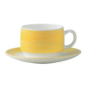Arcoroc Brush Cups Yellow 190ml (48 Pack) - JK576 - 1