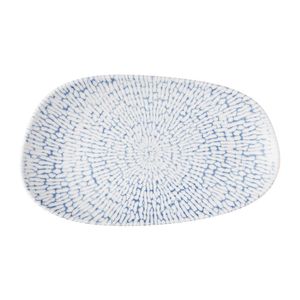 Churchill Cascade Opal Oblong Plates Indigo 220x130mm (12 Pack) - JM031 - 1