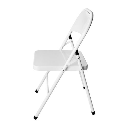 Bolero Folding Metal Chairs White (4 Pack) - JB870 - 2