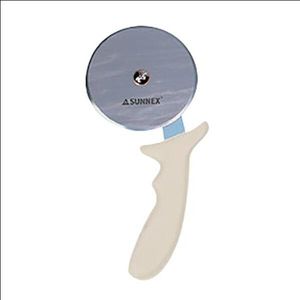 Pizza Cutter Cream Handle 4In 10Cm Wheel - CPC-4W - 1