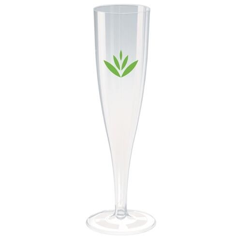 Custom Branded Disposable Plastic Champagne Flute (157ml/6oz) - C1214 - 1