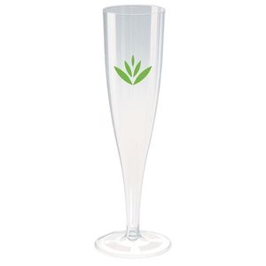 Custom Branded Disposable Plastic Champagne Flute (157ml/6oz) - C1214 - 1