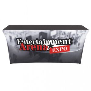 Custom Branded Full Coverage Stretch Tablecloth (6ft Table) - C5246 - 1