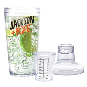 Custom Branded Manhattan Plastic Cocktail Shaker - C1196 - 1