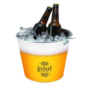Custom Branded Full Colour Stainless Steel Ice Bucket (5 Litre) - C5143 - 1