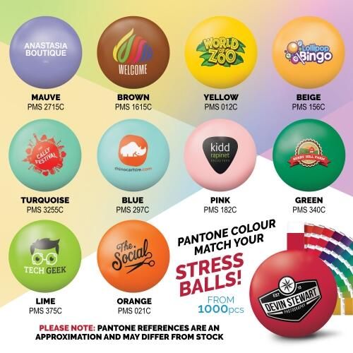 Custom Branded Premium 70mm Stress Balls - S0088 - 24