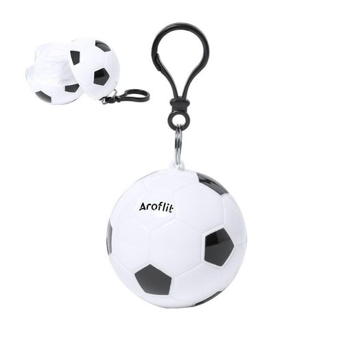 Custom Branded Football Raincoat Keyring - N0155 - 1