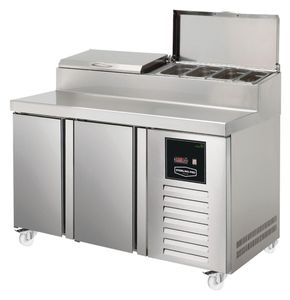 Sterling Pro Green SPIZ-135 2 Door Refrigerated Preparation Counter - SPIZ-135 - 3