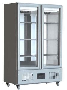 Foster FSL800G/11-172 Slimline Glass Double Door Refrigerated Upright Cabinet, 800 Litres - 11-172 - 3