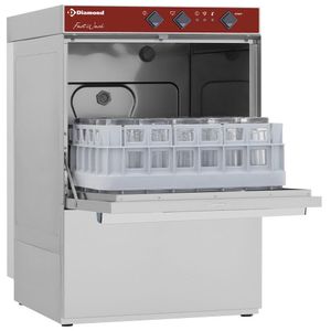 Diamond DC402/6 400mm Basket Frontloading Glasswasher, 16 Pint Capacity - DC402-6 - 1