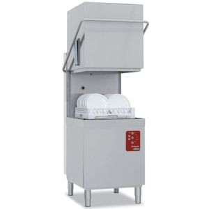 Diamond DCS9/6-AC 500mm Basket Passthrough Hood Dishwasher with Integral Softener, 20 Baskets per Hour - DCS9-6-AC - 1
