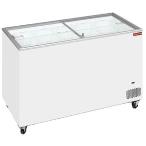 Diamond GVL040/P9 White Display Chest Freezer - GVL040-P9 - 1