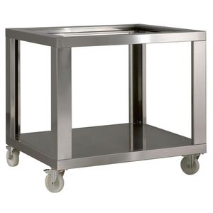 Diamond SLD9/35-N Stainless Steel Support Ld9/35-N, Nylon Wheels, 2 With Brakes - SLD9-35-N - 1