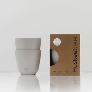 3oz HuskeeSteel Cup Ceramic - Set Of 2 (X12) - 3